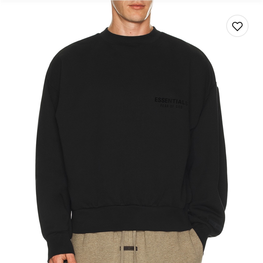 Essentials Crewneck Sweatshirt In Black